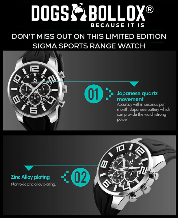 Dogs Bollox Sigma Sports Watch