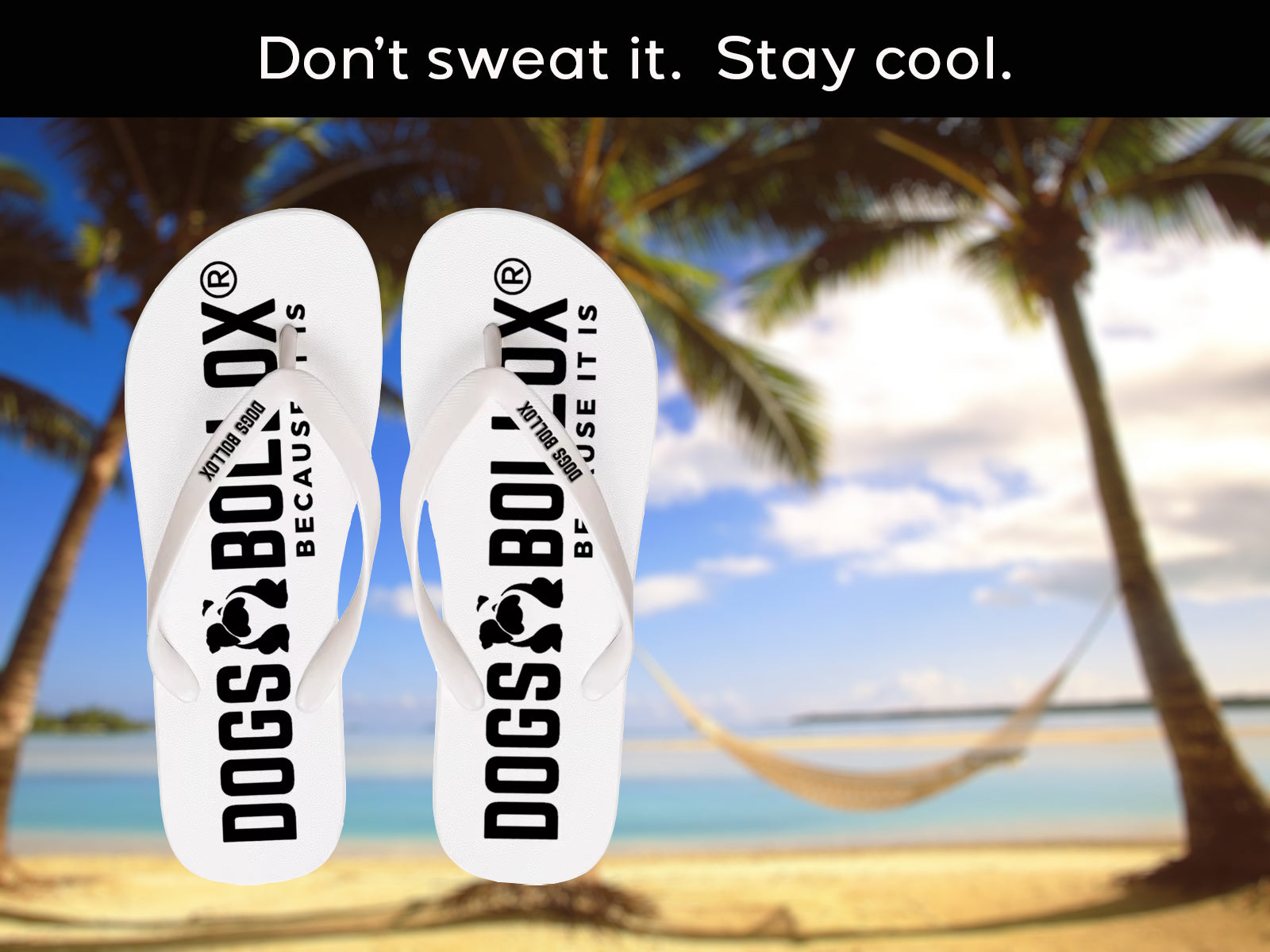 Dogs Bollox Flip-Flops